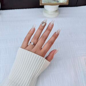 1CT Moissanite Solitaire Engagement Ring 925 Sterling Silver Size 7 Classic Ring